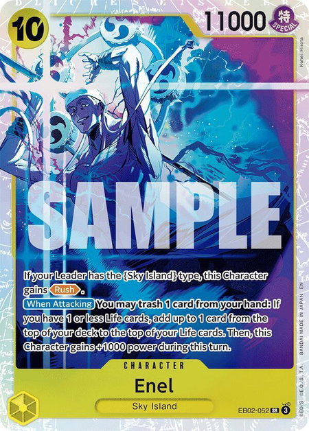 Enel trading card from Extra Booster: Anime 25th Collection Enel - Extra Booster: Anime 25th Collection One Piece trading card