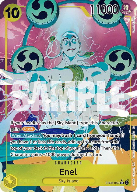 Enel (Alternate Art) - Extra Booster: Anime 25th Collection One Piece trading card