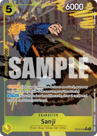 Sanji (Alternate Art) - Extra Booster: Anime 25th Collection (EB-02) #EB02-054 - Rare One Piece Trading Card