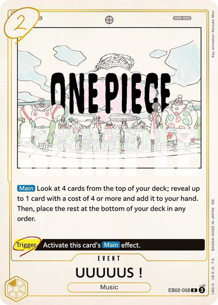 UUUUUS! trading card from Extra Booster: Anime 25th Collection UUUUUS! - Extra Booster: Anime 25th Collection One Piece trading card