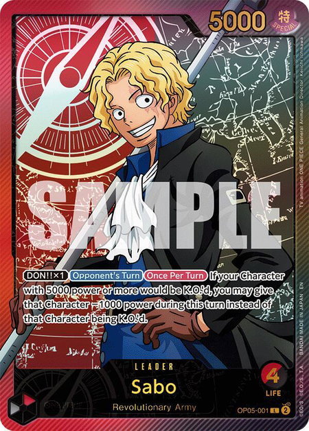 Sabo (SPR) - Extra Booster: Anime 25th Collection One Piece trading card