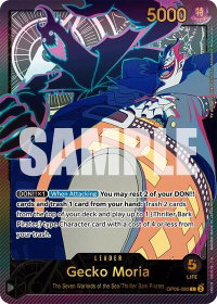 Gecko Moria (SPR) - Extra Booster: Anime 25th Collection (EB-02) #OP06-080 - Leader One Piece Trading Card