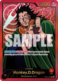 Monkey.D.Dragon (SPR) - Extra Booster: Anime 25th Collection (EB-02) #OP07-001 - Leader One Piece Trading Card
