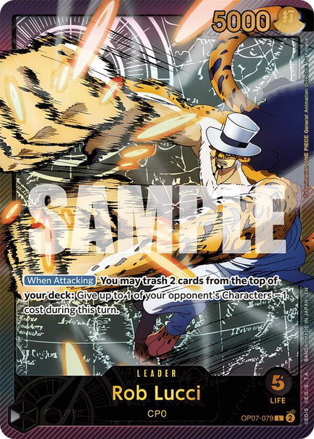 Rob Lucci (SPR) trading card from Extra Booster: Anime 25th Collection Rob Lucci (SPR) - Extra Booster: Anime 25th Collection One Piece trading card