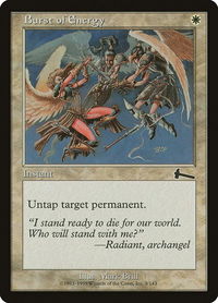 Burst of Energy - Urza's Legacy (ULG) #3 - Common Magic: The Gathering Trading Card