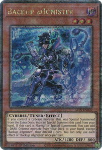 Backup @Ignister (Quarter Century Secret Rare) - Alliance Insight (ALIN) #ALIN-EN002 - Quarter Century Secret Rare YuGiOh Trading Card