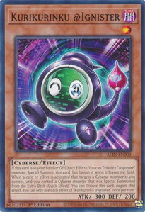 Kurikurinku @Ignister - Alliance Insight (ALIN) #ALIN-EN003 - Common / Short Print YuGiOh Trading Card