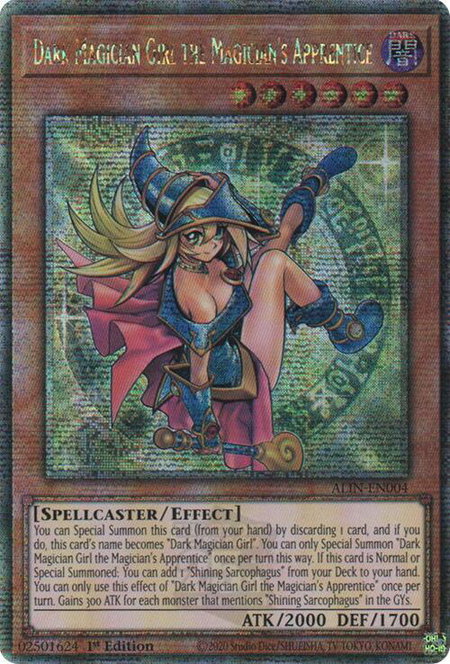 Dark Magician Girl the Magician's Apprentice (Quarter Century Secret Rare) - Alliance Insight YuGiOh trading card