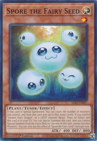 Spore the Fairy Seed - Alliance Insight YuGiOh trading card
