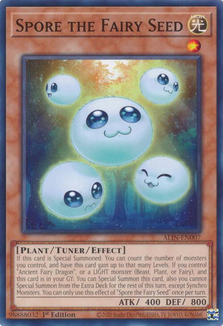 Spore the Fairy Seed - Alliance Insight YuGiOh trading card