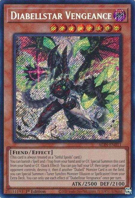 Diabellstar Vengeance - Alliance Insight YuGiOh trading card