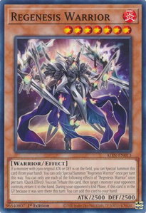 Regenesis Warrior - Alliance Insight (ALIN) #ALIN-EN013 - Common / Short Print YuGiOh Trading Card
