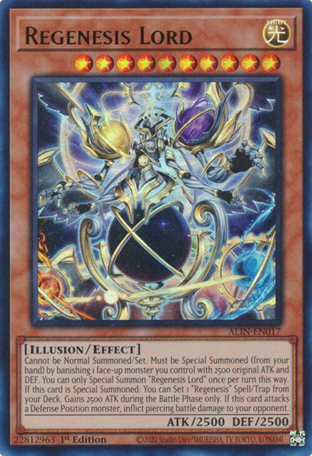 Regenesis Lord - Alliance Insight YuGiOh trading card