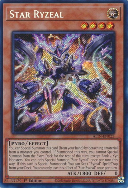 Star Ryzeal trading card from Alliance Insight Star Ryzeal - Alliance Insight YuGiOh trading card