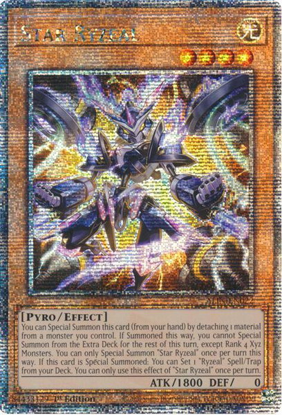 Star Ryzeal (Quarter Century Secret Rare) trading card from Alliance Insight Star Ryzeal (Quarter Century Secret Rare) - Alliance Insight YuGiOh trading card