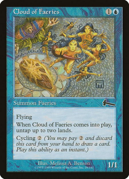 Cloud of Faeries - Urza's Legacy Magic: The Gathering trading card