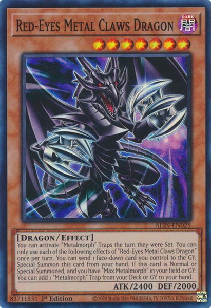 Red-Eyes Metal Claws Dragon - Alliance Insight YuGiOh trading card