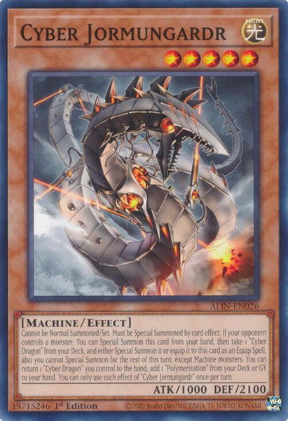 Cyber Jormungardr trading card from Alliance Insight Cyber Jormungardr - Alliance Insight YuGiOh trading card