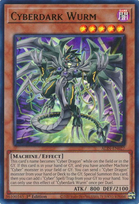 Cyberdark Wurm - Alliance Insight YuGiOh trading card