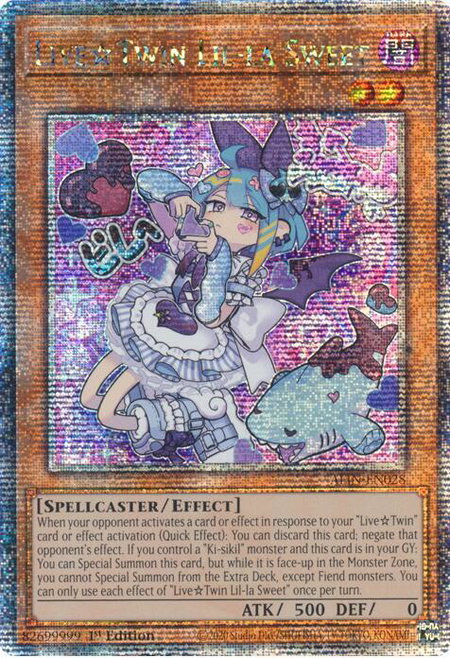 LiveTwin Lil-la Sweet (Quarter Century Secret Rare) - Alliance Insight YuGiOh trading card