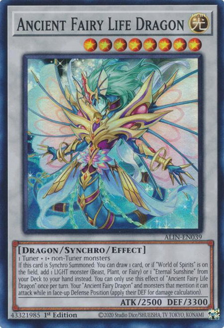 Ancient Fairy Life Dragon - Alliance Insight YuGiOh trading card