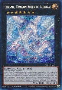 Chasma, Dragon Ruler of Auroras - Alliance Insight (ALIN) #ALIN-EN047 - Secret Rare YuGiOh Trading Card