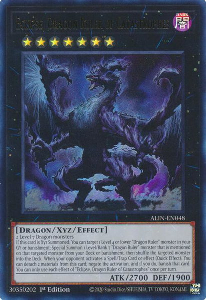 Eclipse, Dragon Ruler of Catastrophes trading card from Alliance Insight Eclipse, Dragon Ruler of Catastrophes - Alliance Insight YuGiOh trading card