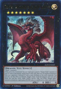 Disaster, Dragon Ruler of All Apocalypses - Alliance Insight (ALIN) #ALIN-EN049 - Ultra Rare YuGiOh Trading Card