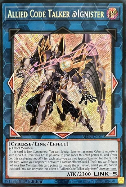 Allied Code Talker @Ignister - Alliance Insight YuGiOh trading card