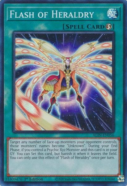 Flash of Heraldry trading card from Alliance Insight Flash of Heraldry - Alliance Insight YuGiOh trading card