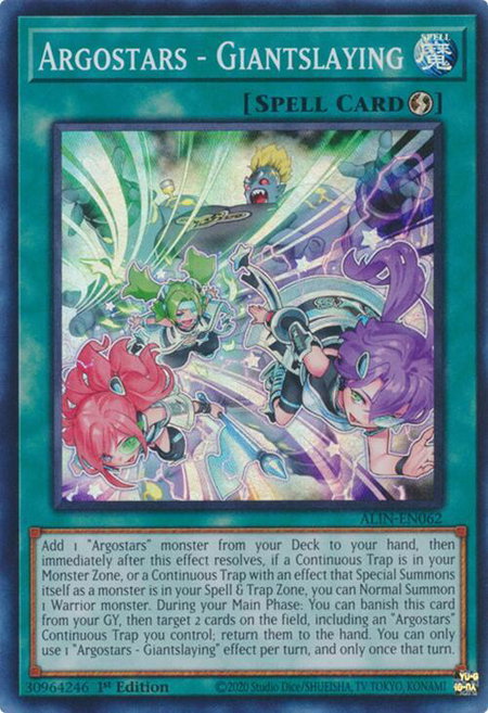 Argostars - Giantslaying trading card from Alliance Insight Argostars - Giantslaying - Alliance Insight YuGiOh trading card