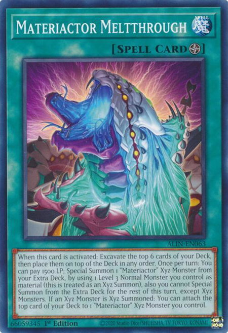 Materiactor Meltthrough - Alliance Insight YuGiOh trading card