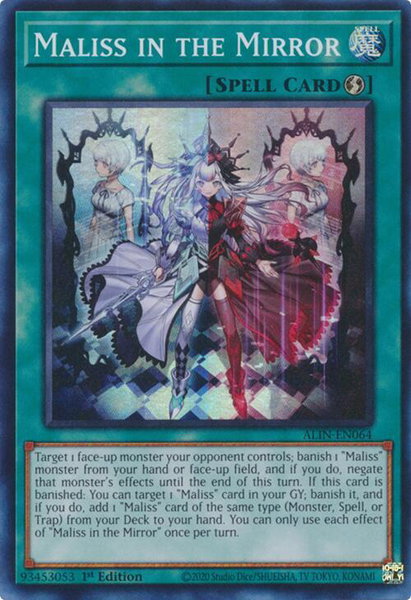Maliss in the Mirror - Alliance Insight YuGiOh trading card