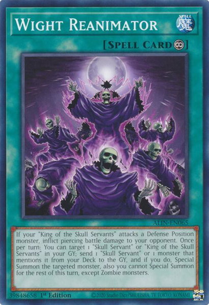Wight Reanimator trading card from Alliance Insight Wight Reanimator - Alliance Insight YuGiOh trading card