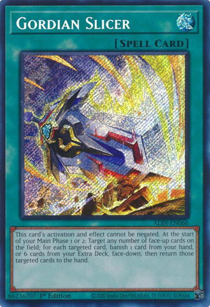 Gordian Slicer - Alliance Insight YuGiOh trading card