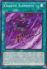 Chaotic Elements - Alliance Insight (ALIN) #ALIN-EN067 - Common / Short Print YuGiOh Trading Card