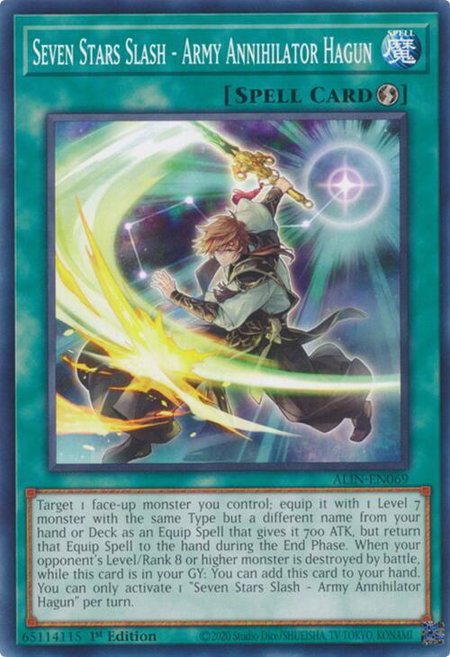 Seven Stars Slash - Army Annihilator Hagun - Alliance Insight YuGiOh trading card