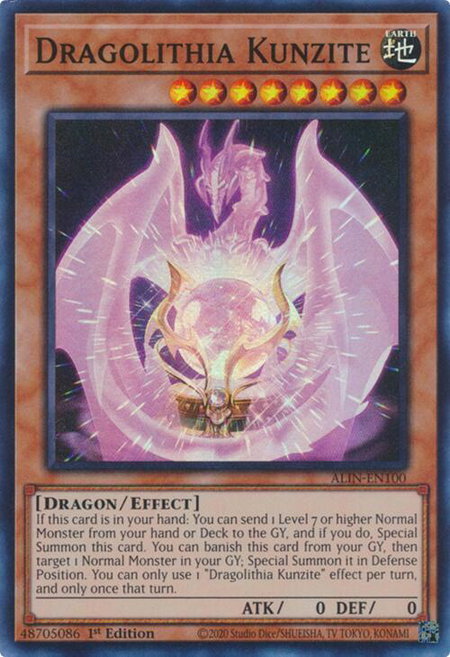 Dragolithia Kunzite - Alliance Insight YuGiOh trading card