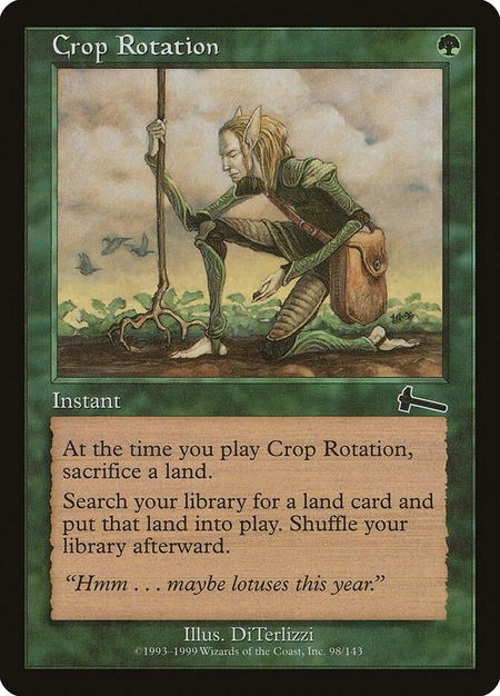 Crop Rotation - Urza's Legacy Magic: The Gathering trading card