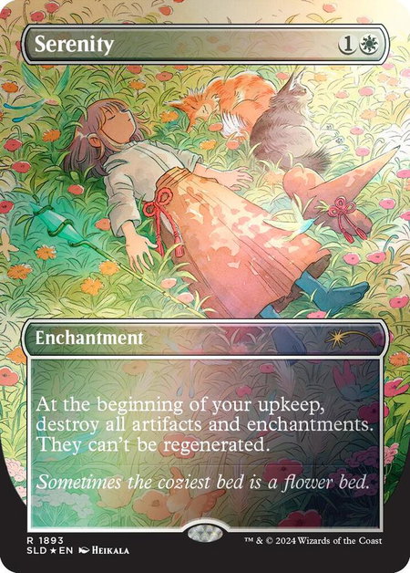 Serenity (Rainbow Foil) - Secret Lair Drop Series Magic: The Gathering trading card