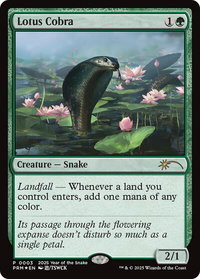 Lotus Cobra (Year of the Snake 2025) - Standard Showdown Promos (SSP) #3 - Promo Magic: The Gathering Trading Card