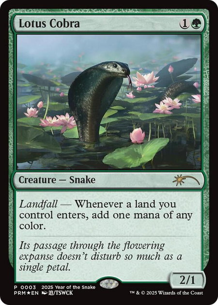 Lotus Cobra (Year of the Snake 2025) - Standard Showdown Promos Magic: The Gathering trading card