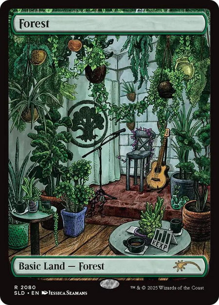 Forest (2080) - Secret Lair Drop Series Magic: The Gathering trading card