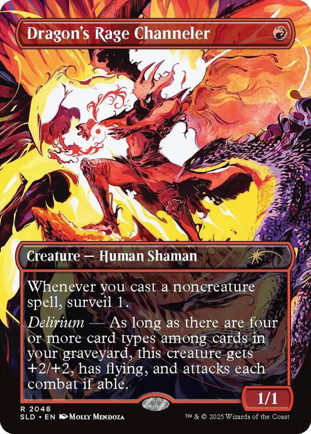 Dragon's Rage Channeler (2048) - Secret Lair Drop Series Magic: The Gathering trading card