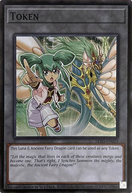 Token: Luna & Ancient Fairy Dragon - Alliance Insight YuGiOh trading card