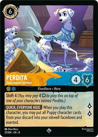 Perdita - Determined Mother - Reign of Jafar (8) #27/204 - Super Rare Disney Lorcana Trading Card