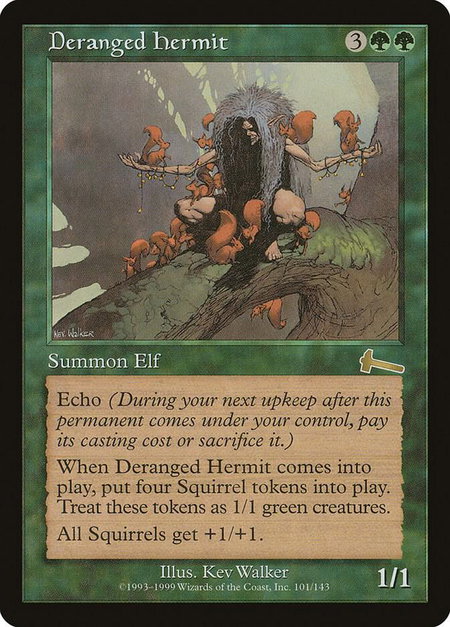 Deranged Hermit - Urza's Legacy Magic: The Gathering trading card