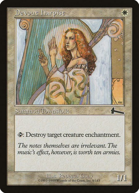 Devout Harpist - Urza's Legacy Magic: The Gathering trading card