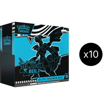 Black Bolt Elite Trainer Box Case - SV: Black Bolt Pokémon trading card