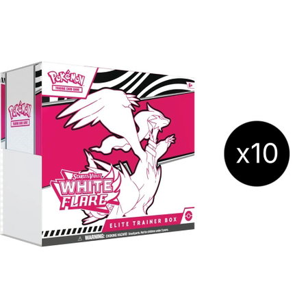 White Flare Elite Trainer Box Case - SV: White Flare Pokémon trading card
